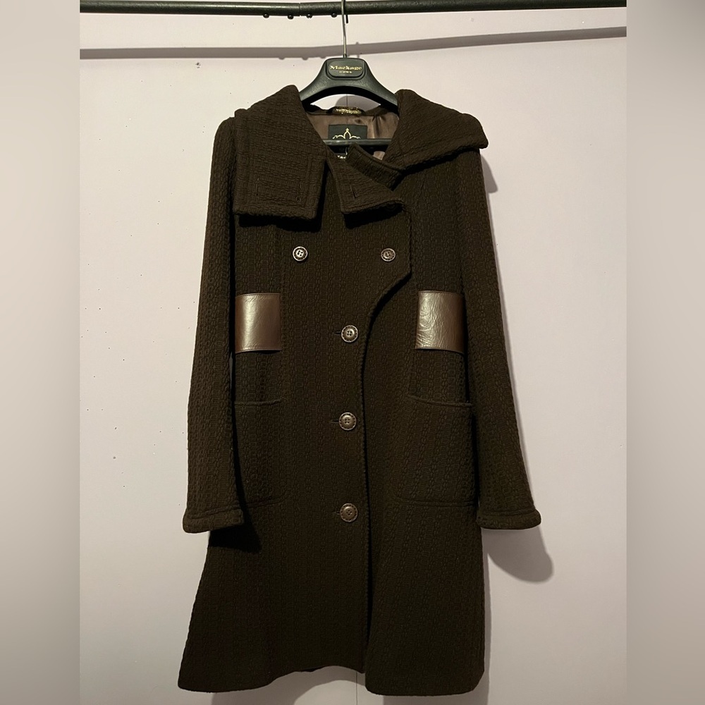 VINTAGE MACKAGE TEXTURED WOOL COAT - Picture 3 of 14